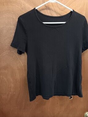 Classic Black Crewneck Women's Tee